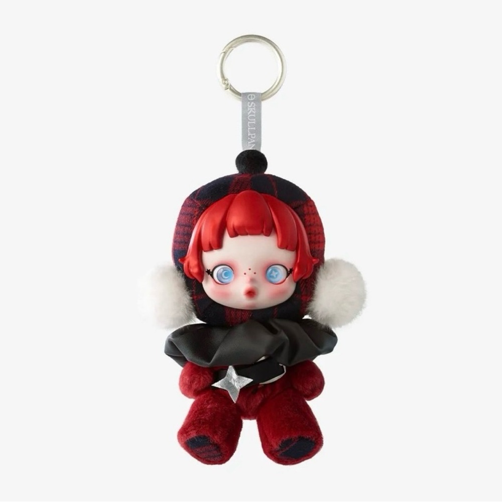 Skullpanda Winter Symphony Rock On Plush Pop Mart Keychain Brand New in Box